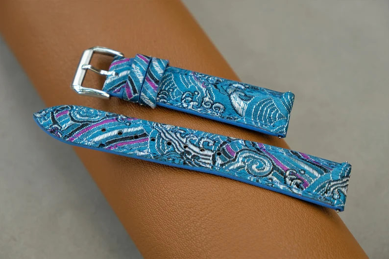 Handmade Fabric Watch Strap: Custom Sizes Available-HCH-005