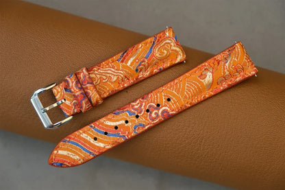 Fabric Watch Strap: Handmade Custom Band (26mm-14mm)-HCH-001