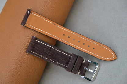 Handmade Canvas Watch Strap: Vintage Style, Custom-HCH-002