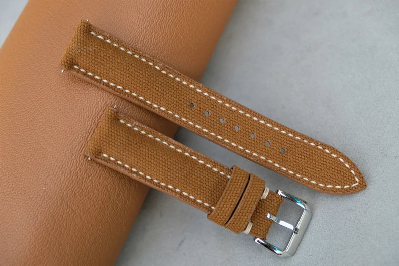 Handmade Fabric Watch Strap: Custom Sizes Available-HCH-003