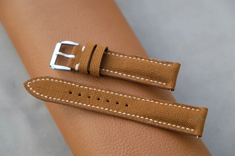 Handmade Fabric Watch Strap: Custom Sizes Available-HCH-003