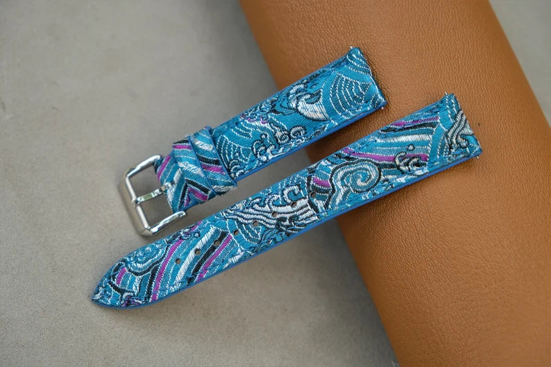 Handmade Fabric Watch Strap: Custom Sizes Available-HCH-005