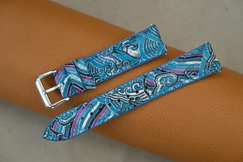 Handmade Fabric Watch Strap: Custom Sizes Available-HCH-005